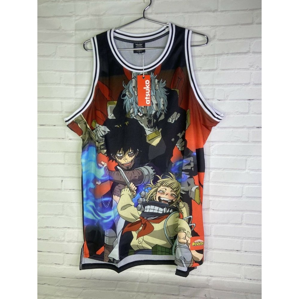 Atsuko My Hero Academia League of Villains Basketball Jersey Shirt Mens Size M